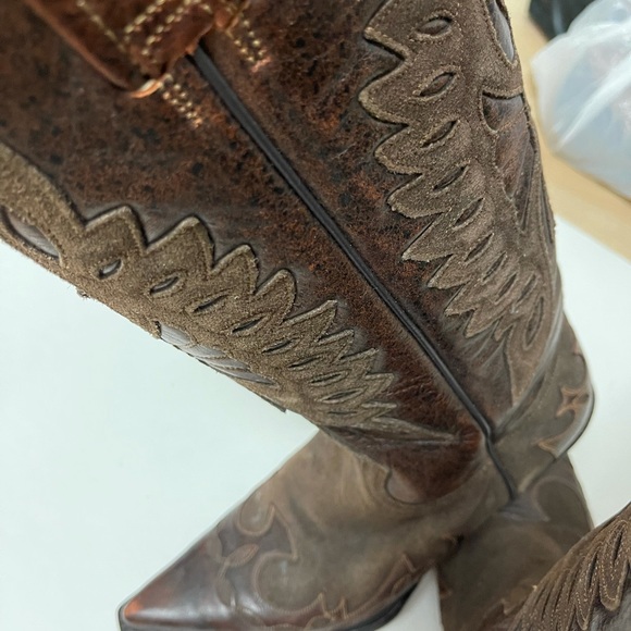 Mexican handmade leather boots Size 8 - Picture 3 of 16